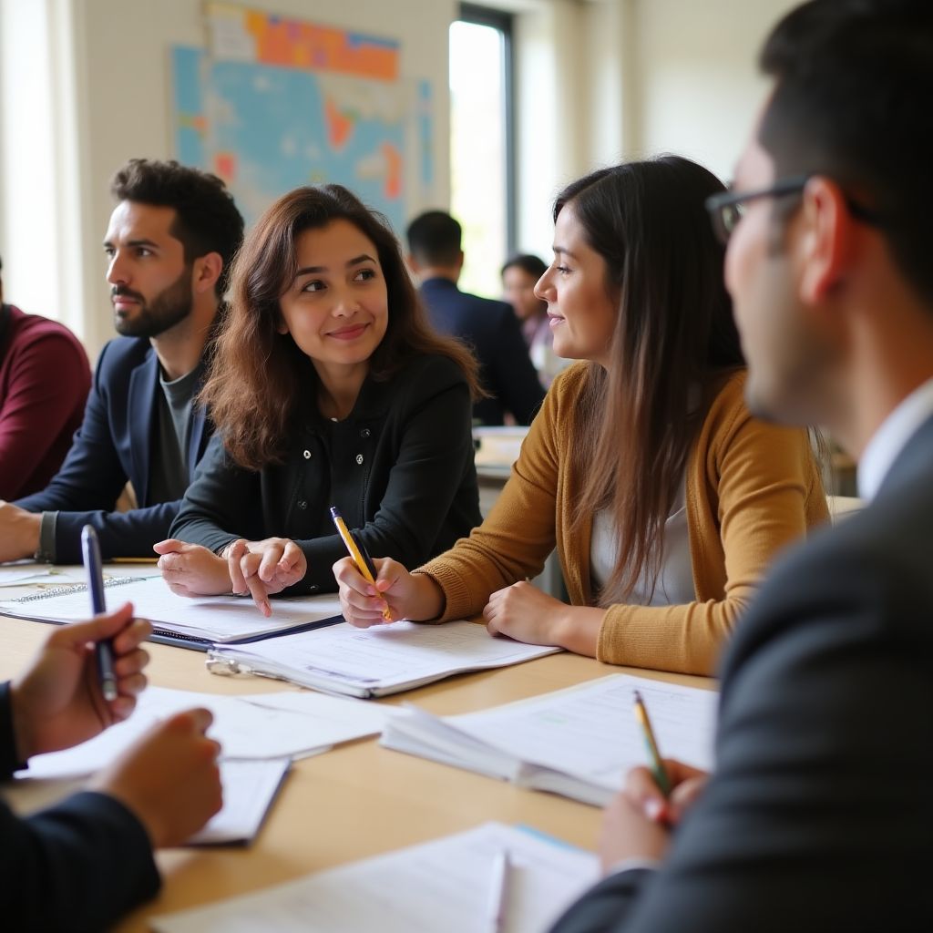 Taller educación financiera familias argentinas participando activamente